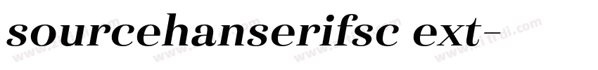 sourcehanserifsc ext字体转换